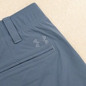 Under Armour Golf Shorts Mens Size 36 x 11" Blue Performance Nylon Stretch Flat